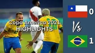 Brazil 1-0 Chile | Quarterfinals | Extended Highlights | Copa America 2021 | 3rd July, 2021