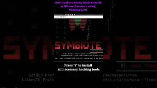 How Ha4kers Easily Hack Android or iPhone Camera's using Phishing Link  #reels #hacker #trending