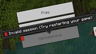 Fix minecraft invalid session try restarting your game | marketplace greyed out