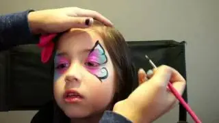 Pintacaritas: Tutorial mariposa sencilla | Simple Face painting Butterfly desing