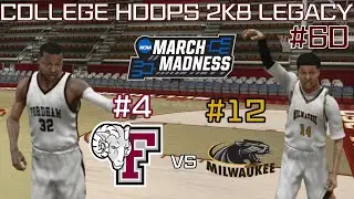 ROUND OF 32 vs #12 UW-Milwuakee! - College Hoops 2K8 Legacy (Part 60/S5)