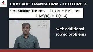Laplace Transform - Lecture 3 | First Shifting Theorem (with examples) | Engineering Mathematics |