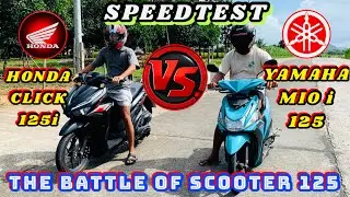 HONDA CLICK 125 i VS YAMAHA MIO i 125 | BATTLE OF SCOOTER | SPEEDTEST