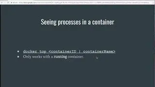 How to see running processes inside a Docker container