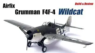 Airfix Grumman F4F-4 Wildcat Starter Set - 1/72 Scale Plastic Model Kit - Build & Review