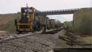 Alaska railroad Ties, this is how they replace them !