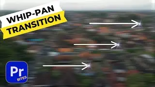 How to make a WHIP-PAN TRANSITION in Premiere Pro