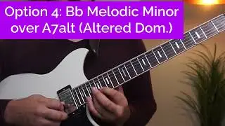 4 Applications for the Melodic Minor Scale Over Dominant Chords