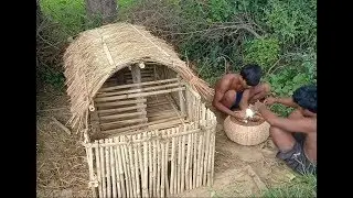 Build Bamboo House For Rabbits