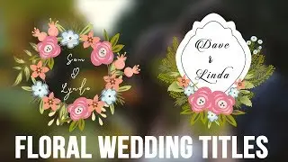 Animated Wedding Floral Title  Cards || After Effects Template || Bellatrixcorp