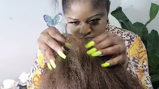 ASMR Relaxing Scalp Check & Scratch Sounds | Chewing Gum, No Talking 😴