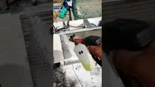Split AC service foam wash