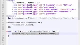 JavaScript forEach() method compared to a for loop for both an array and node list