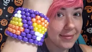Candy Corn Kandi Cuff Tutorial