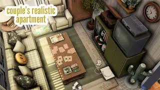 couple's realistic apartment \\ The Sims 4 CC speed build