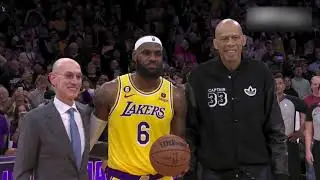 ｜詹姆斯NBA歷史得分王 現場致敬環節｜
