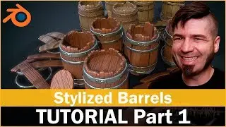 Tutorial: 3D Prop Stylized Barrel - Part 1 - Blender 2.8