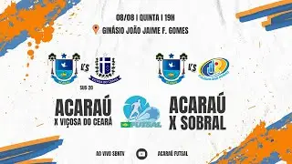 CAMPEONATO CEARENSE - ACARAÚ X VIÇOSA DO CEARÁ / ACARAÚ X JOSÉ ROMÃO/SOBRAL A PARTIR DAS 19H