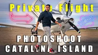 We flew to Catalina Island for a photoshoot.