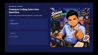How to Reverse String in C# (Without Using Built-in Function) | SharmaCoderTech