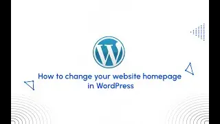 How to change your website homepage in WordPress - hostkicker.com