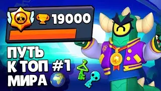 THE PATH TO THE WORLD'S TOP 1! 19,000 Trophies - Gifts, Skins, and Ranks in Brawl Stars!