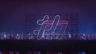 Neon Logo Animation Effect Sample 700. 