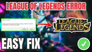 League of Legends How to Fix Unable to Connect to Server Error (TUTORIAL) 2026