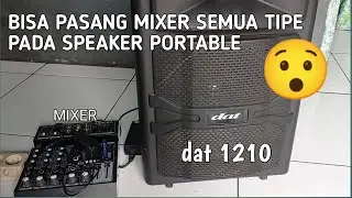 CARA SAMBUNG SEMUA TIPE MIXER KE SPEAKER PORTABLE BLUETOOT