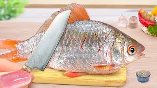 BEST EVER Catch and Cook Tiny Fish in Miniature Kitchen 🐟 3 Easy Ways To Cook Mini Fish 🐠Mini Yummy