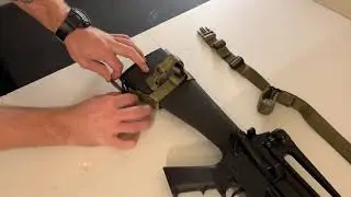 Combat Art Training Quick adjust two point sling set up on fixed stock M16A4 style AR15