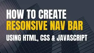 How to Create Responsive Navigation Bar with Logo in HTML, CSS, and JavaScript |  Website Components