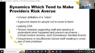 Person-Centered Advance Crisis Planning to Maximize Choice & Control 7/17/24