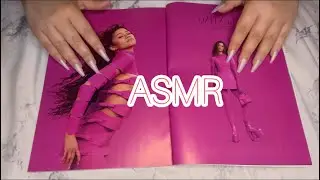 ASMR Crisp Close Whispers & Gum Chewing | Magazine Flip Through for Sleep 💤