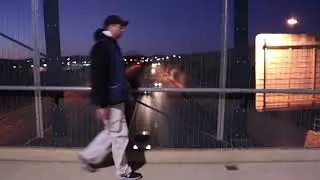 REVERSE FOOTAGE Freeway overpass Dean St Albury