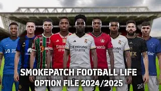 PES 2021 SMOKE PATCH FOOTBALL LIFE OPTION FILE 2024-2025