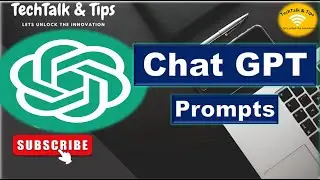 ChatGPT Prompts - How to use chatGPT Efficiently 🤖 🧠 🚀🤖🎯@TechTalkbyAadarsh