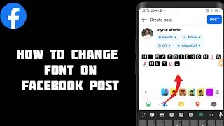 How To Change FONT On Facebook Post