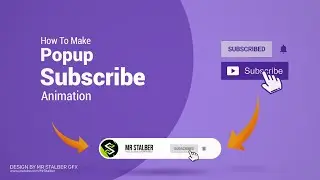 How To Make Animated Subscribe Button For YouTube Channel | Alight motion + Ps cc Tutorial