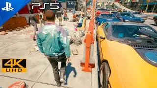 Cyberpunk 2077 [PS5 UHD 4K] Next-Gen Ultra Realistic Graphics PlayStation 5 Gameplay