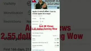 Youtube Earning 5K Views Vs 4K Views Socking result 💲😱