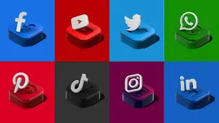 Social Media 3D Logo Effect | ILLUSTRATOR Tutorial LOGO DESIGN | Easy 2D to 3D Technique 