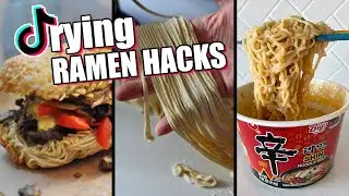 Trying TikTok's MOST Viral Ramen Noodle Hacks // Part 1