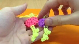 Ключик от сердца из резинок на крючке