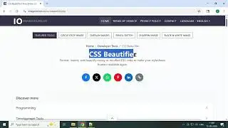 CSS Beautifier by ImageOnline.co: Free Online Formatter Tutorial