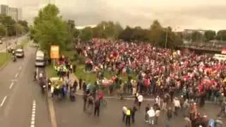 Dresden PEGIDA 03.10.2016. Sammelplatz von PEGIDA mit 8000 Teilnehmern.
