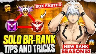 ( New Season 52 ) 🤯 Solo BR RANK Pushing tips and tricks | After update best secret strategy  