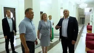 Первый заместитель Губернатора Ростовской области Виктор Гончаров посетил Октябрьский район.