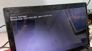 Falta Bootmgr Pressione Ctrl+Alt+Del para reiniciar