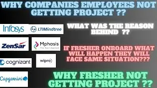 Why fresher not getting project even after onboarding|Reason on bench ??|If fresher Onboard than ??